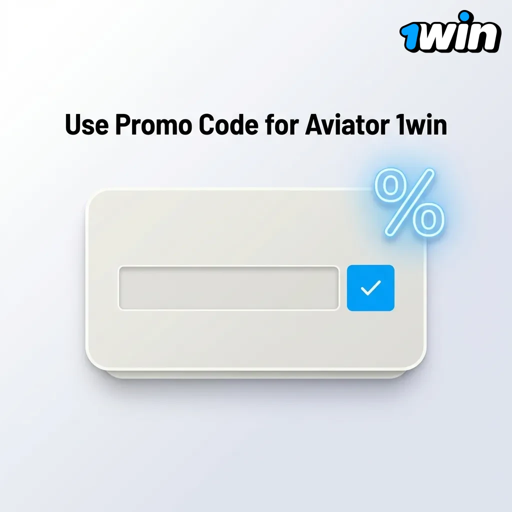 Promo code AVIATOR500 displayed for 1win Aviator welcome bonus activation during registration or in account settings.